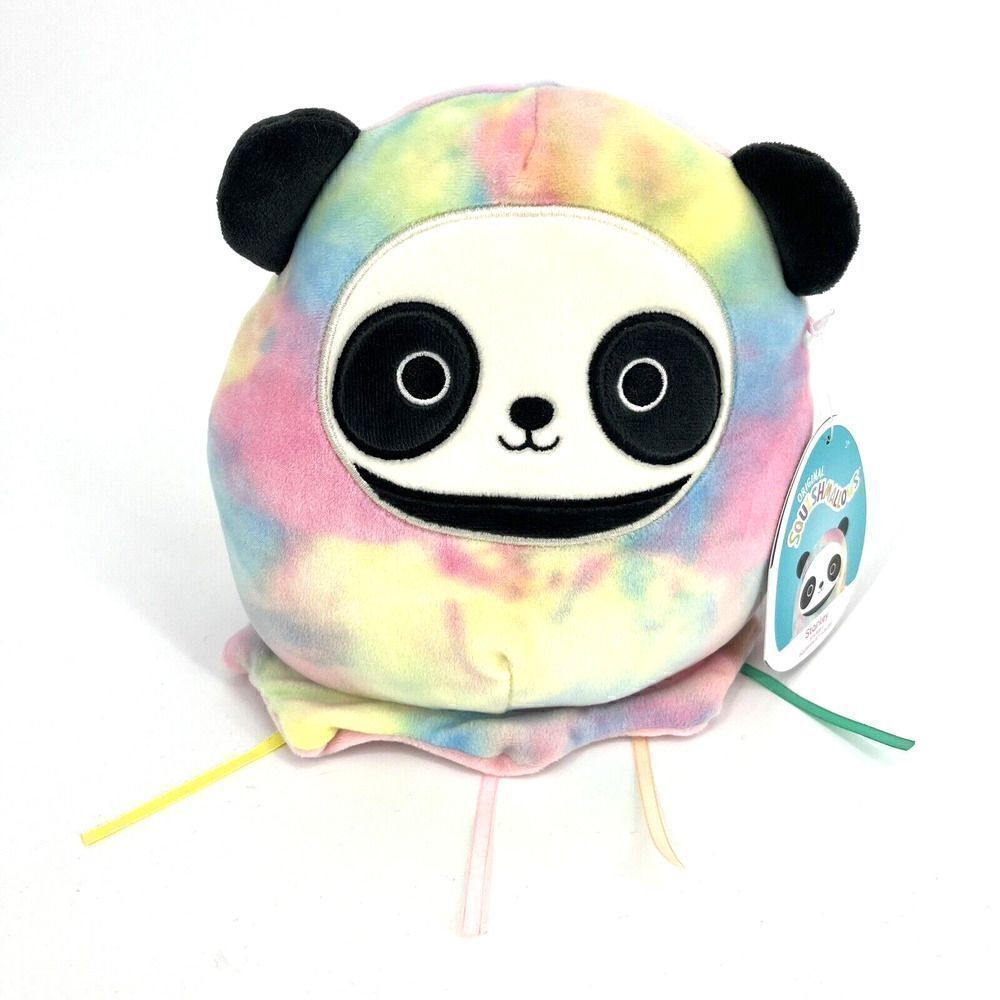 Squishmallow Stanley the Panda in Jellyfish Costume 8 Inch Soft Plush Tie Dye